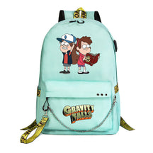 Cartoon Strange Town Youth Student School Bag Men's And Women's Leisure Travel Backpack