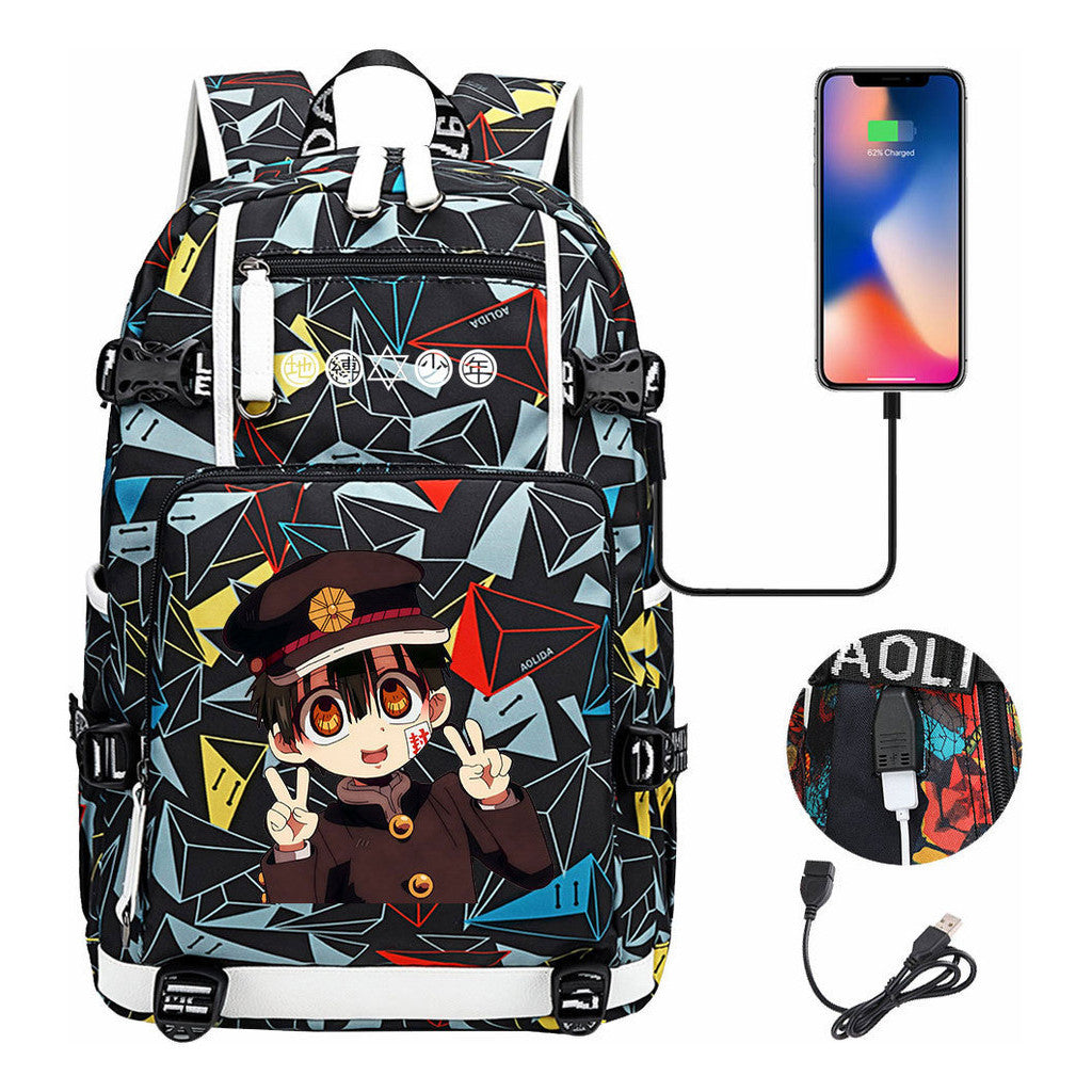 Usb Large Capacity Youth Student Backpack For Men And Women's Leisure Travel Backpack