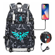 Legend Of Zelda Usb Youth Student Backpack For Men And Women's Leisure Travel Backpack