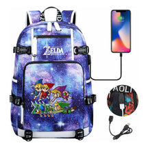 Legend Of Zelda Usb Youth Student Backpack For Leisure Travel Backpack