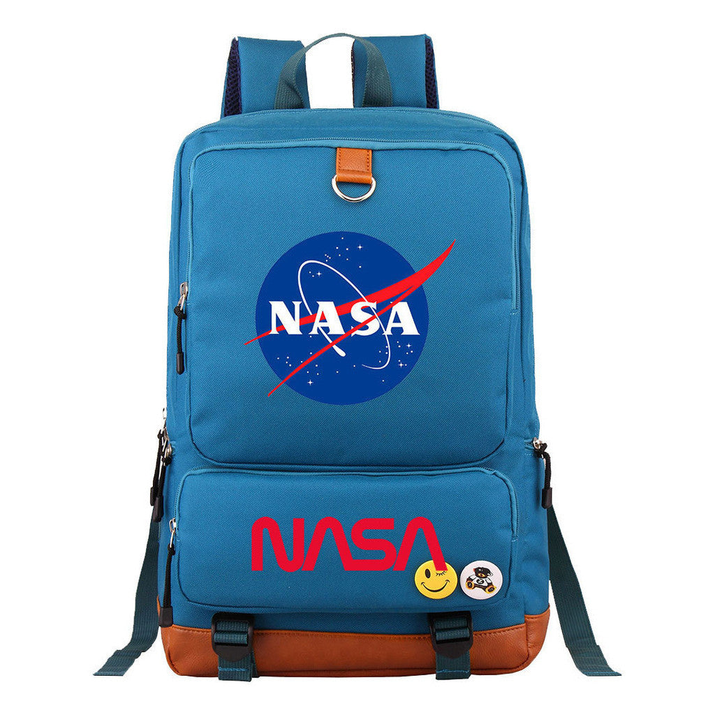 Nasa Fashion Printed Youth Student School Bag Large Capacity Travel Bag Men's And Women's Backpack