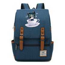 Black Deacon Youth Student School Bag Men's And Women's Leisure Belt Buckle Backpack
