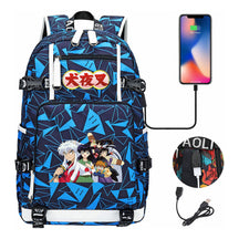 Anime Dog Yaksha Usb Earbuds Youth Student Backpack Travel Backpack