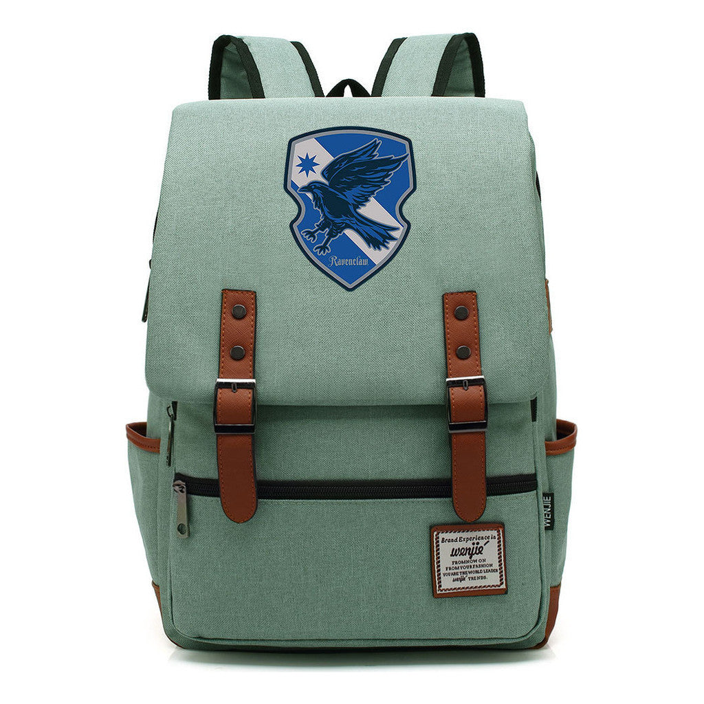 School Of Magic Printed Youth Schoolbag Leisure Belt Buckle Classic Backpack
