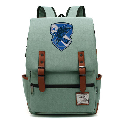 School Of Magic Printed Youth Schoolbag Leisure Belt Buckle Classic Backpack