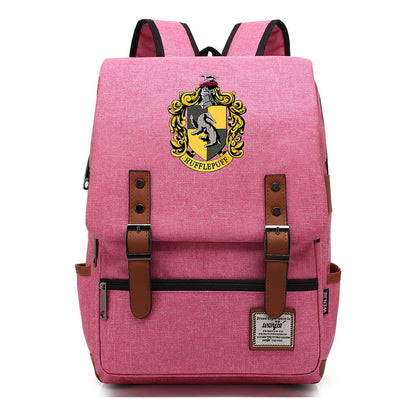 School Of Magic Printed Schoolbags For Men And Women Leisure Belt Buckle Classic Backpack 38*27*12.5cm
