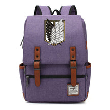 The Giant Of Manga Attack Printed Teenage Student Backpack For Men And Women With Casual Belt Buckle Classic Backpack 38*27*12.5cm