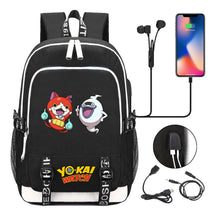 Anime Monster Watch Student School Bag Usb Men's And Women's Leisure Backpack