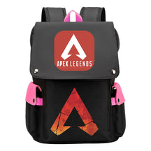 Apex Hero Print Usb Charging Cap Headpiece Student Backpack Leisure Backpack