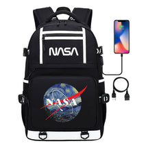Fashionable Space Printed Usb Student Backpack Backpack Leisure Travel Backpack