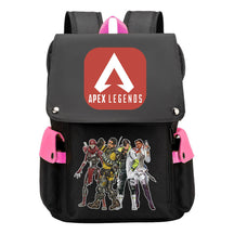 Apex Hero Print Usb Charging Cap Headpiece Student Backpack Leisure Backpack