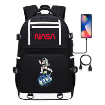 Printed Usb Youth School Bag Backpack Leisure Travel Backpack