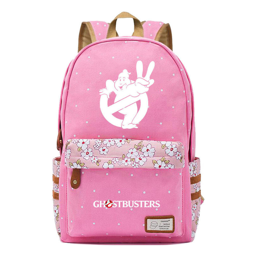 Devil Print Student Backpack, Fashionable And Casual Backpack