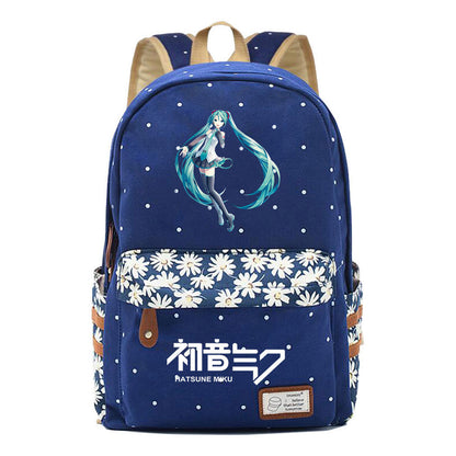 Virtual Music Printed Student Backpack Leisure Backpack