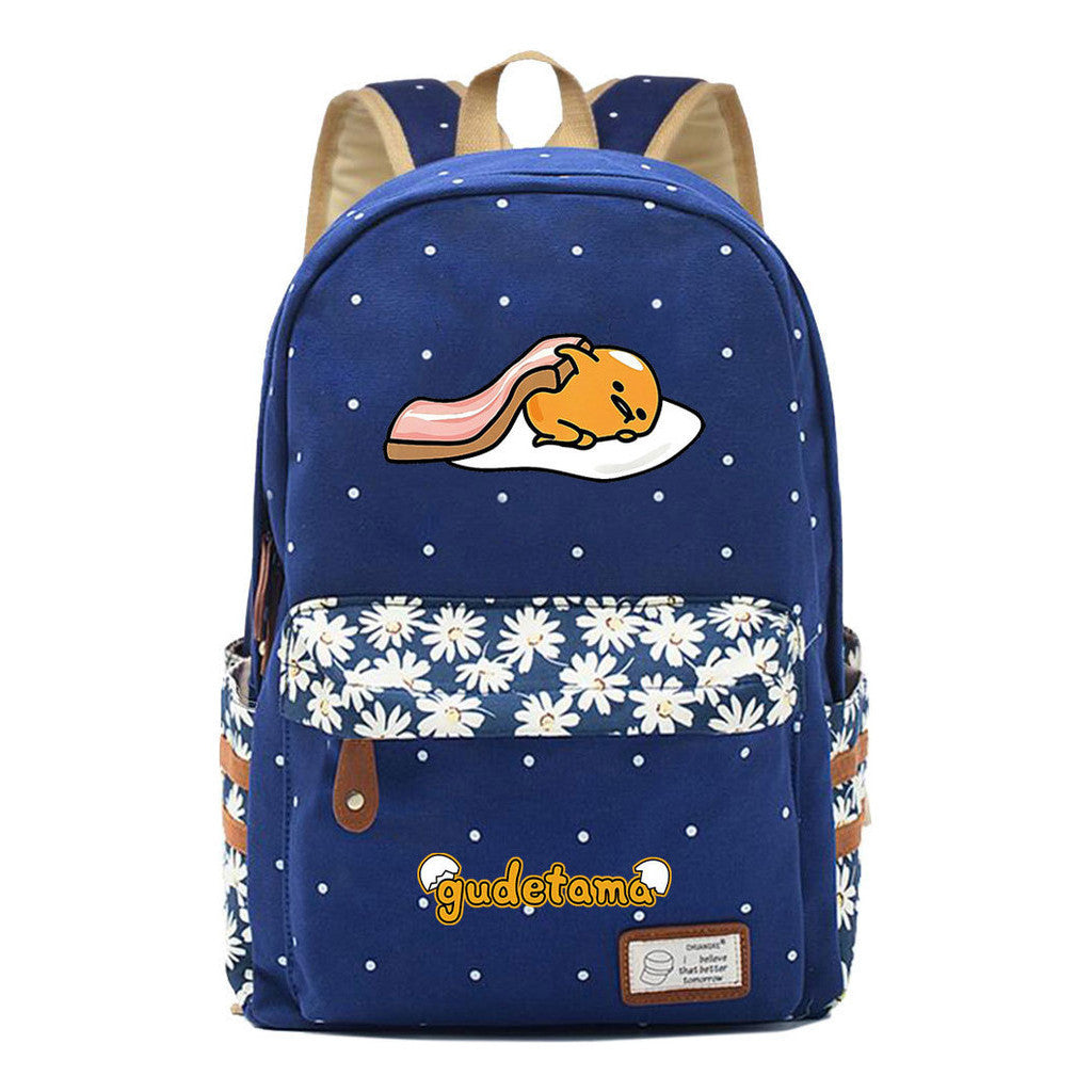 Cartoon Day Marvel Egg Yolk Student School Bag Leisure Backpack