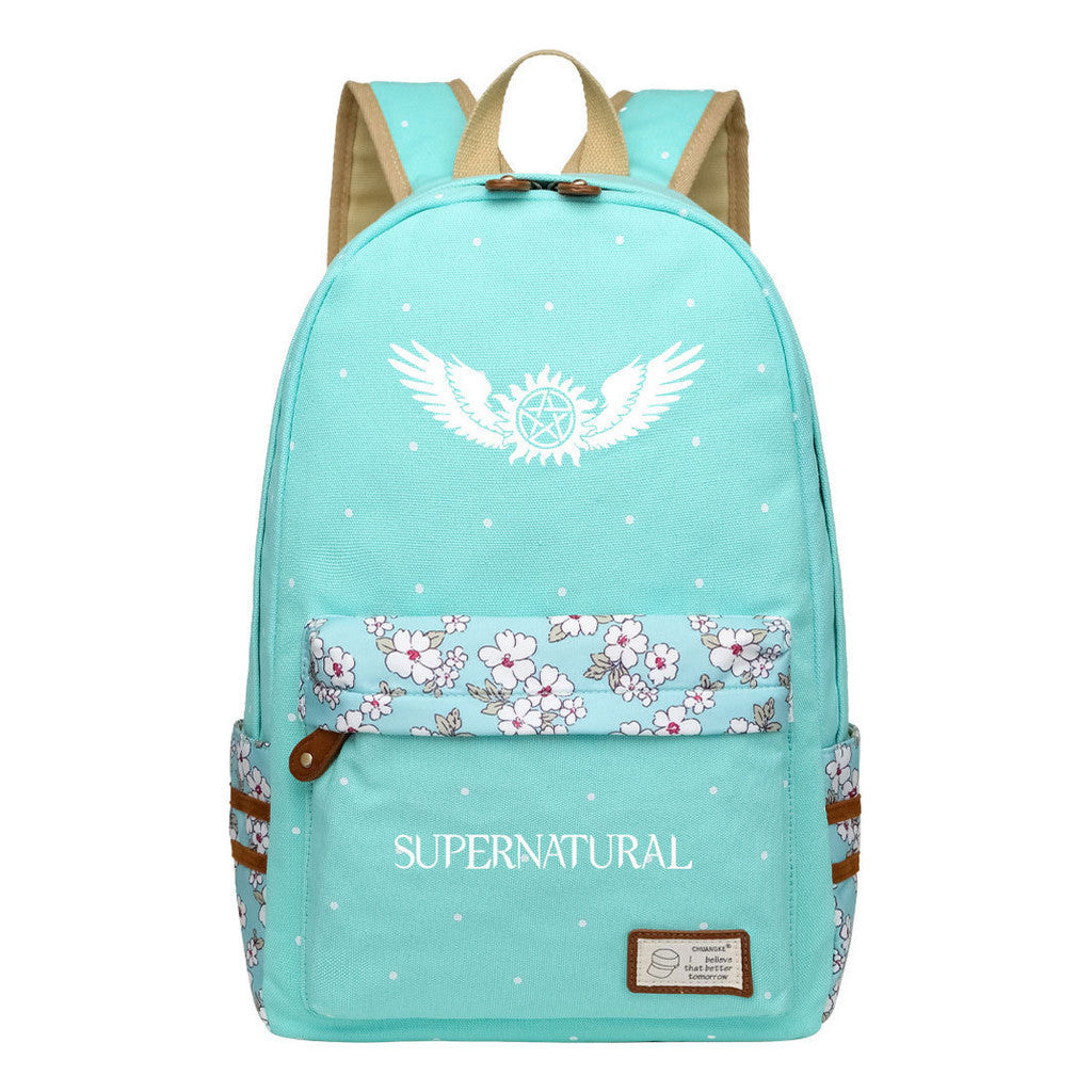 Evil Power Printed Youth And Girls School Bag Fashion Boy's And Girl's Leisure Backpack
