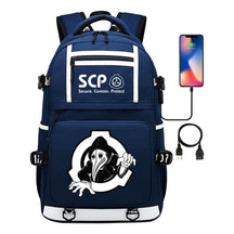 Printed Usb Youth School Bag Leisure Travel Backpack