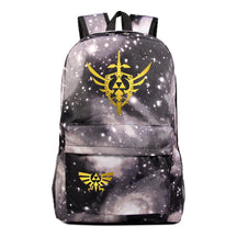 Golden Printed Youth Student Backpack Men And Women's Leisure Backpack