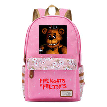Toy Bear Game Fashion Printed Youth Girls School Bag Men's And Women's Leisure Canvas Backpack