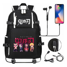 Printed Usb Large Capacity Student Backpack For Leisure Travel Backpack