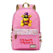 Toy Bear Game Fashion Printed Teenage Girls Student School Bag Men's And Women's Casual Canvas Backpack