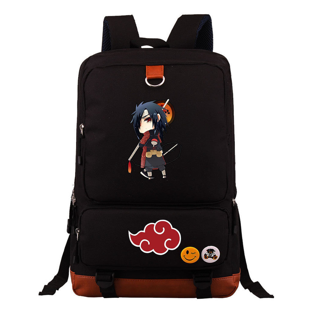 Cartoon Day Marvel Naruto Uchibo Youth Student School Bag Large Capacity Travel Bag Men's And Women's Backpack