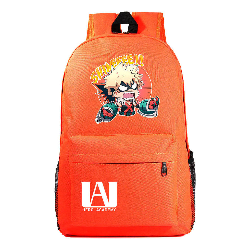 Cartoon Fashion Anime My Hero Academy Printed Youth Student Backpack Men's And Women's Leisure Backpack