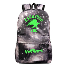 Green Night Light Fashion Volleyball Youth Flying Heart Print Youth Student School Bag Men's And Women's Leisure Backpack