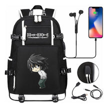 Death Note Usb Large Capacity Youth Student Backpack Men's And Women's Leisure Travel Backpack