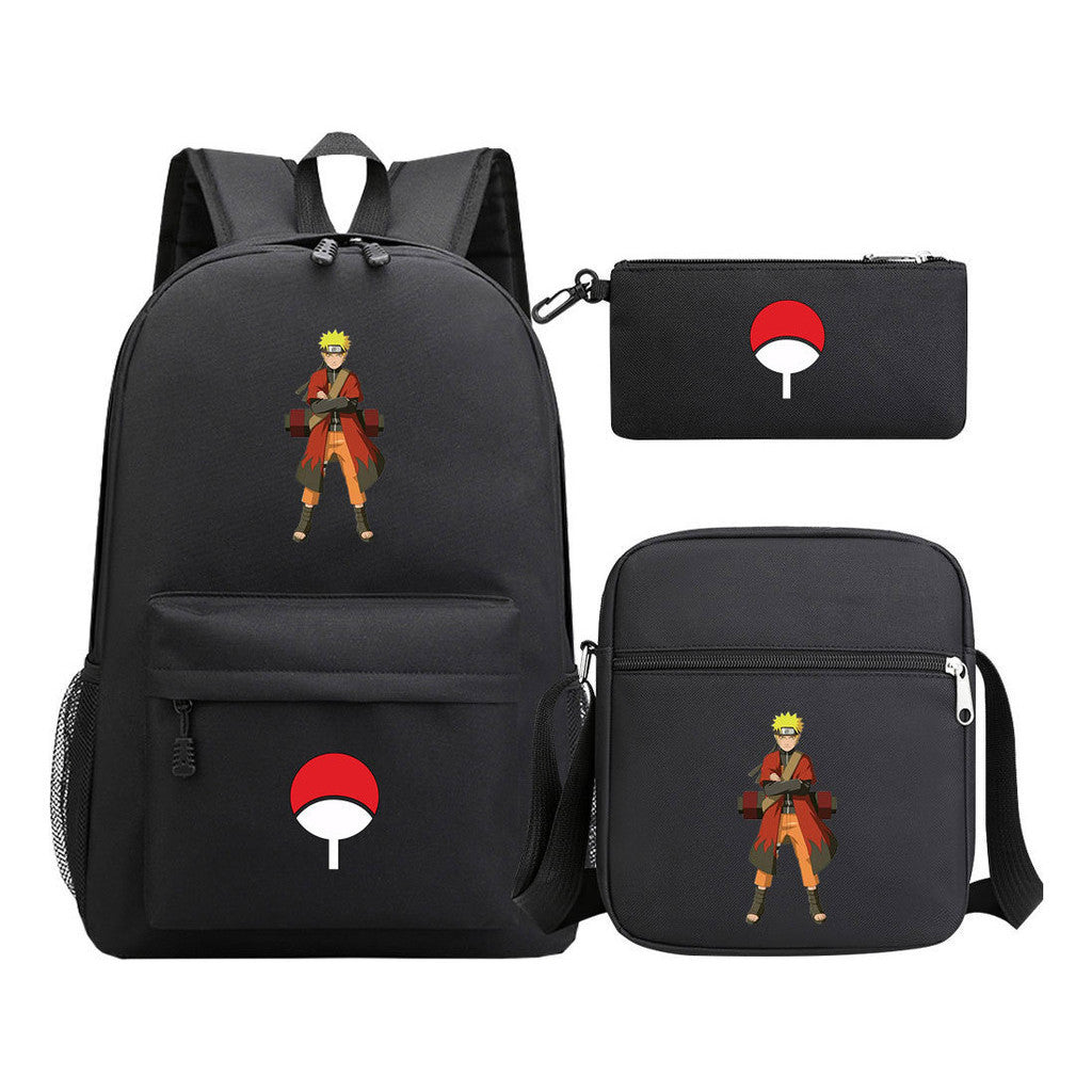 Naruto Starry Sky Youth School Bag Three Piece Set For Boys And Girls Backpack Set