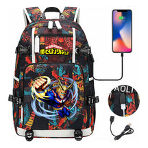 My Heroes Academy Usb Youth Student Backpack For Men And Women's Travel Backpacks