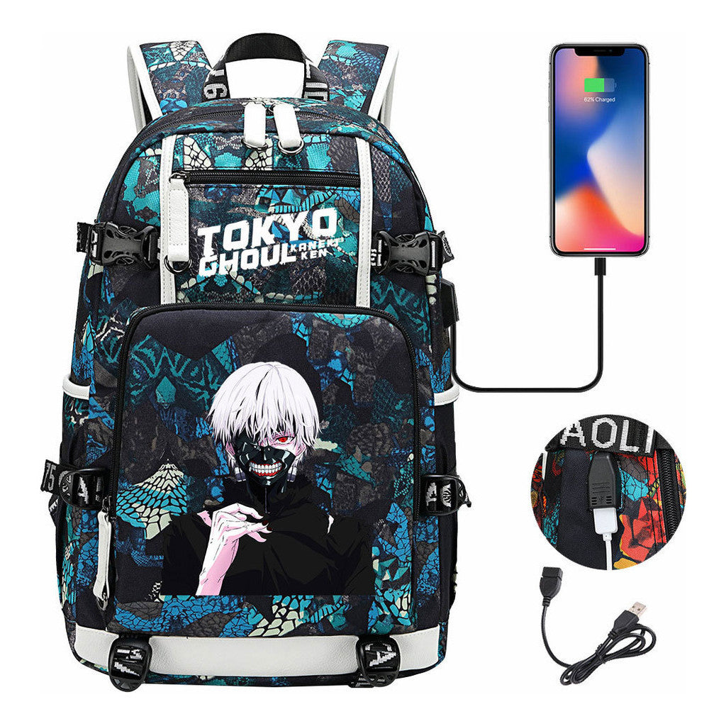 Usb Large Capacity Student Backpack For Leisure Travel Backpack