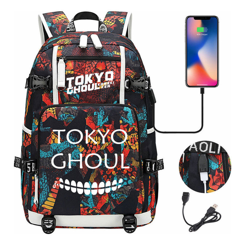 Usb Large Capacity Youth Student Backpack For Leisure Travel Backpack