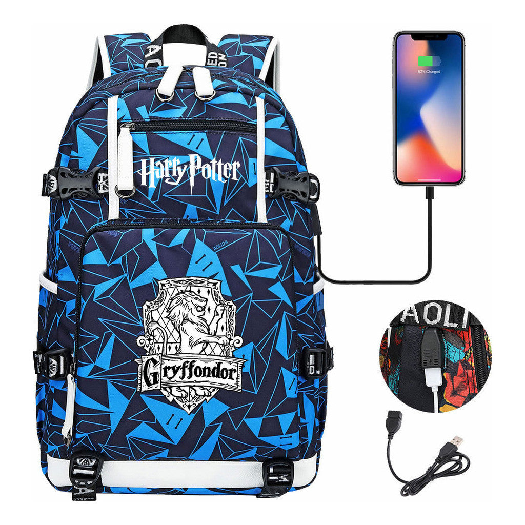 Magic School Usb Student Backpack For Leisure Travel Backpack