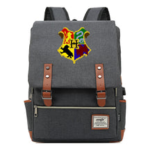School Of Witchcraft And Wizardry Youth Backpack Usb Leisure Belt Buckle Backpack