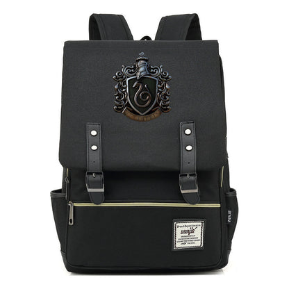 School Of Witchcraft And Wizardry Printed Youth Backpack Men And Women, Casual Belt Buckle, Classic Backpack