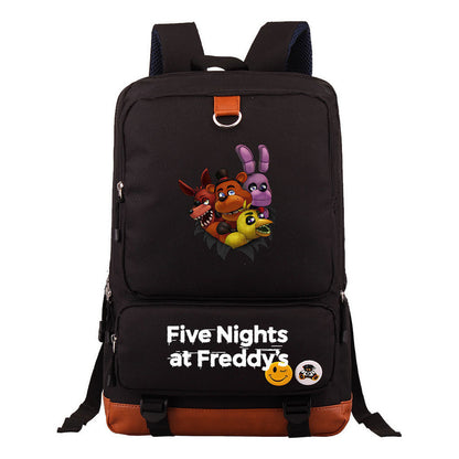 Toy Bear Game Youth Student School Bag Large Capacity Travel Bag Men's And Women's Backpack