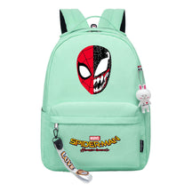 Superhero printed student backpack for boys and girls, casual travel bag with backpacks