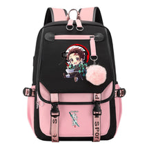 Cartoon Fashion Usb Student Backpack For Boy And Girl, Casual Woven Strap Flip Back Backpack