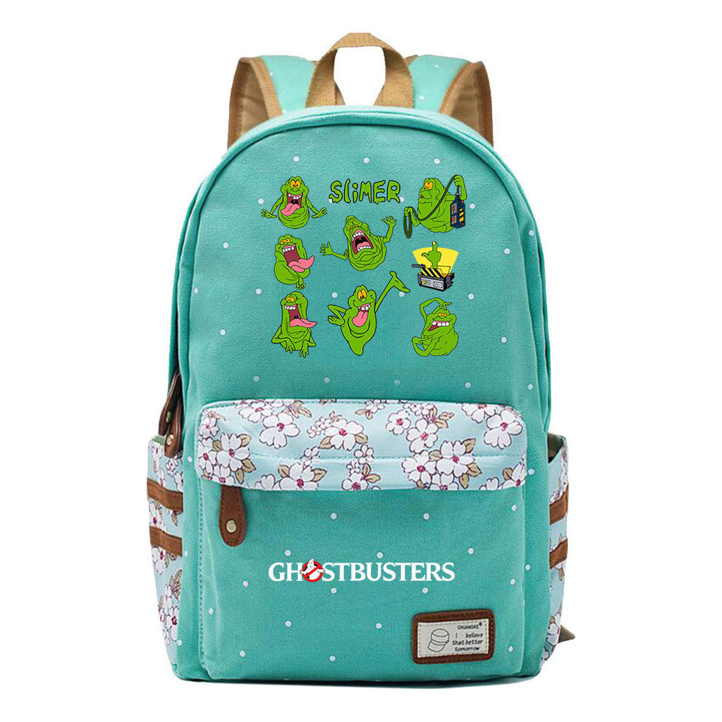 Devil Print Student Backpack, Fashionable And Casual Backpack