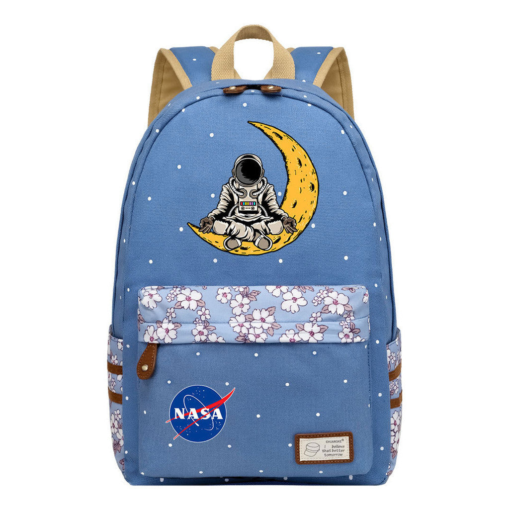 Fashionable Printed Student Backpack From Nasa, Casual Backpack