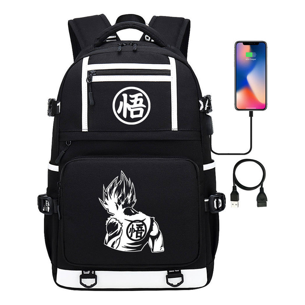 Usb Student Backpack Men's And Women's Backpack Leisure Travel Bag