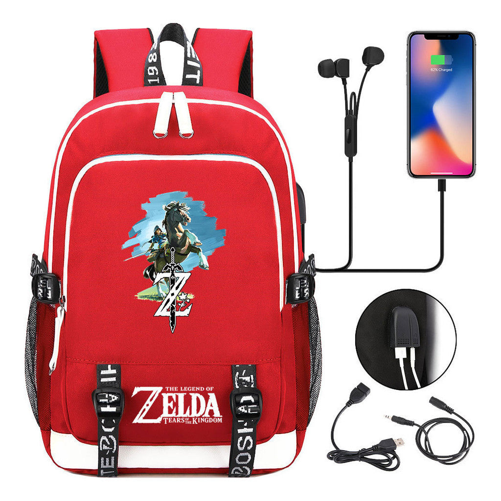Usb Youth Student Backpack For Men And Women's Leisure Sports Backpack