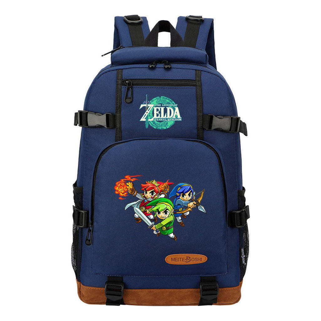 Printed Student Backpack For Leisure Travel Backpack