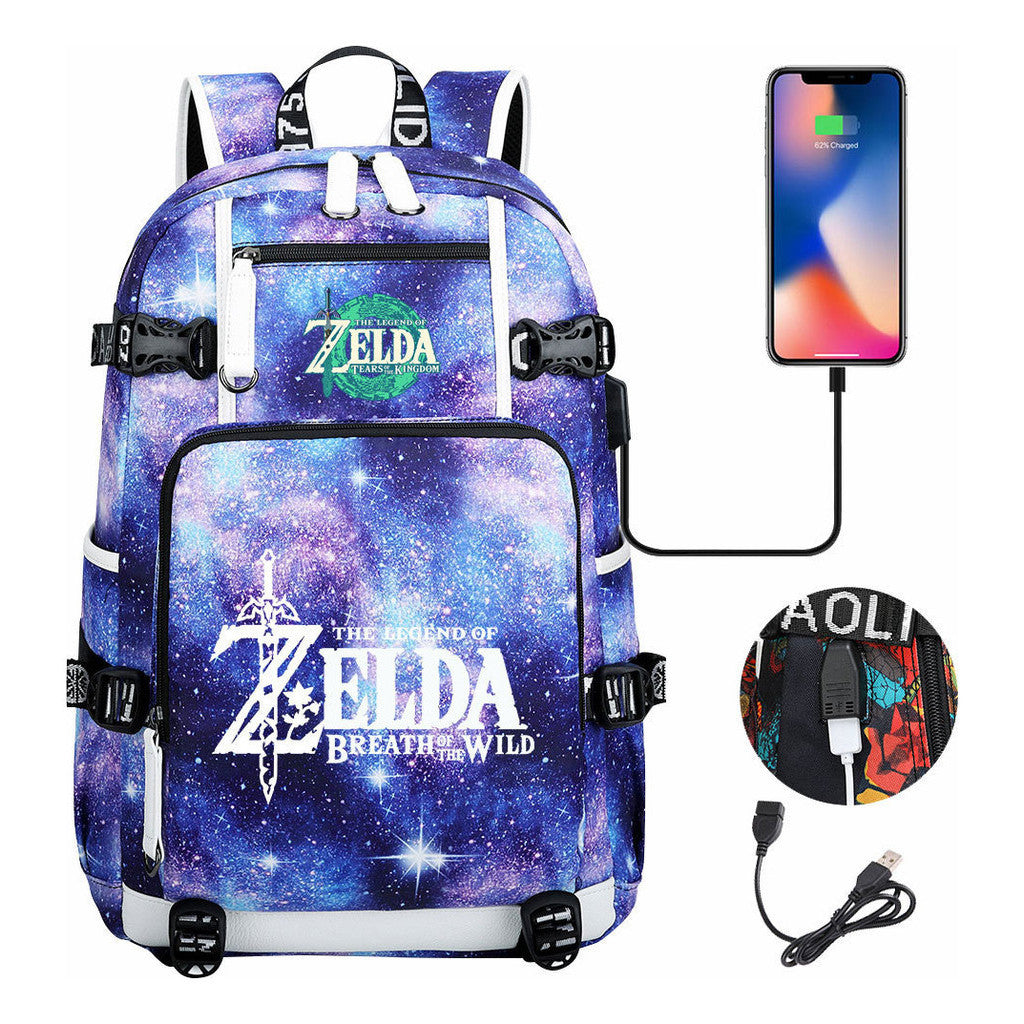 Printed Teenage Student Backpack, Men's And Women's Backpacks, Travel Backpacks