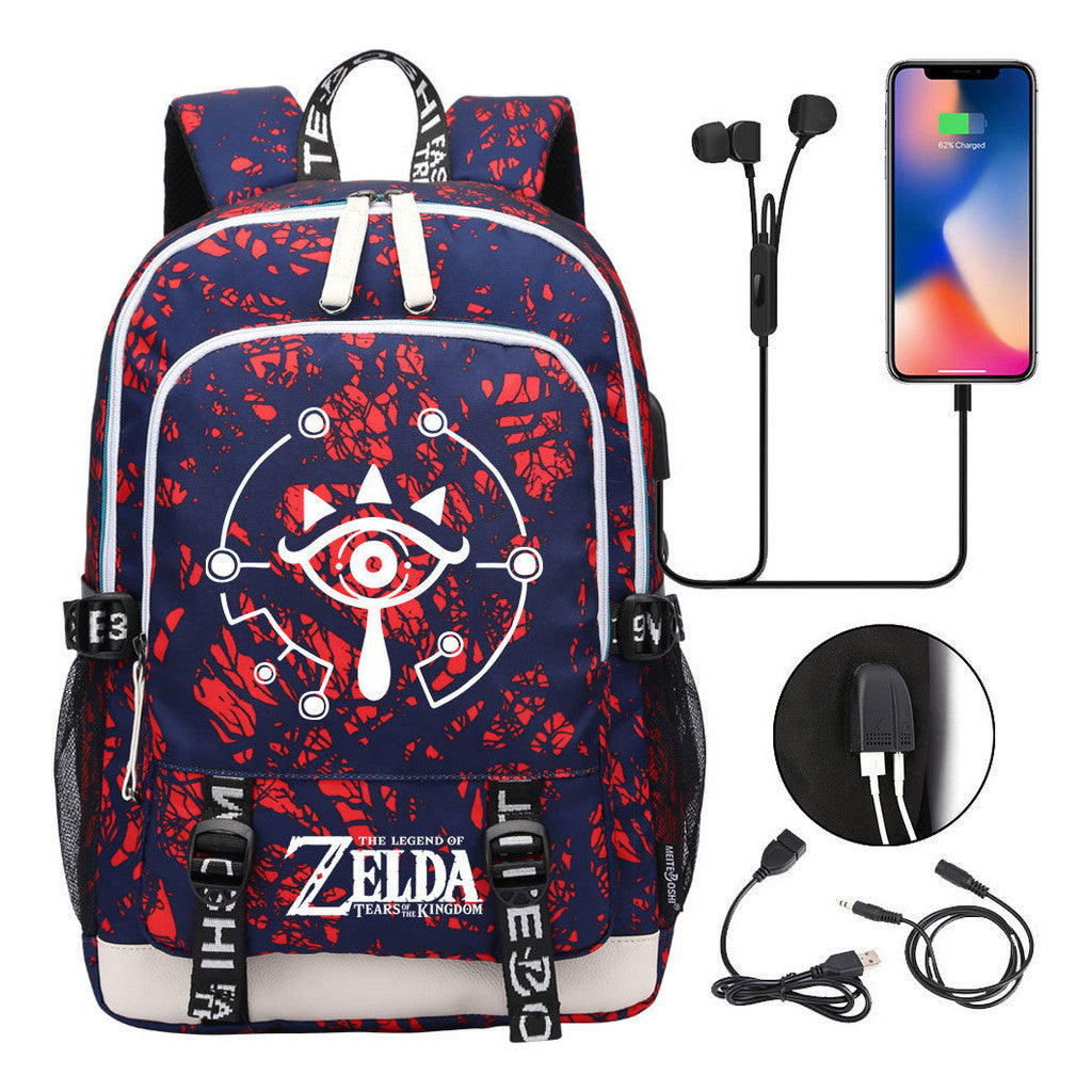 Usb Student Backpack For Men And Women's Leisure Sports Backpack