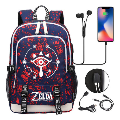 Usb Student Backpack For Men And Women's Leisure Sports Backpack