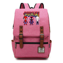 Superhero Print Youth Student Backpack For Men And Women, Casual Belt Buckle, Classic Backpack