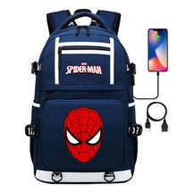 Superhero Printed Youth Student Backpack Men And Women's Leisure Travel Backpack