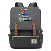 Game Super Mario Youth Student Backpack Usb Casual Backpack